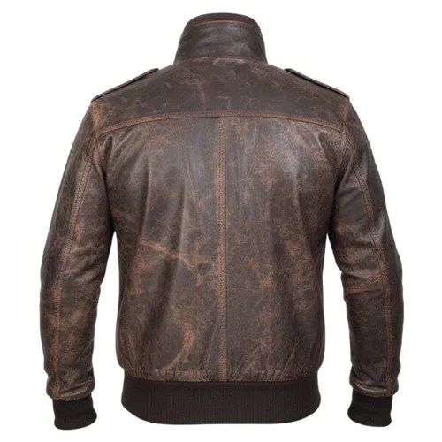 mens leather bomber jacket