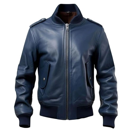 mens leather bomber jacket