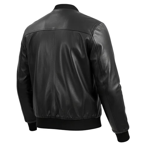 mens leather bomber jacket