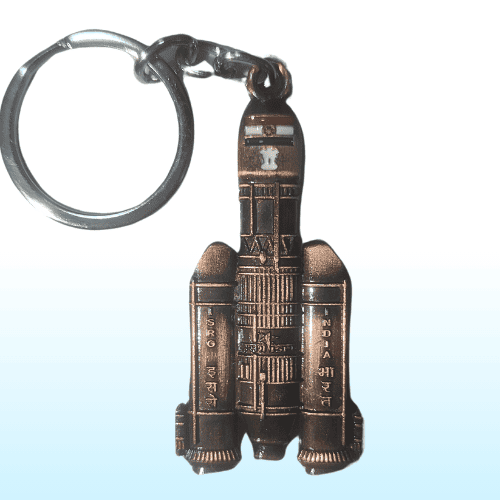 ISRO GSLV MK-III 3D Model Metal Keychain by VAYU