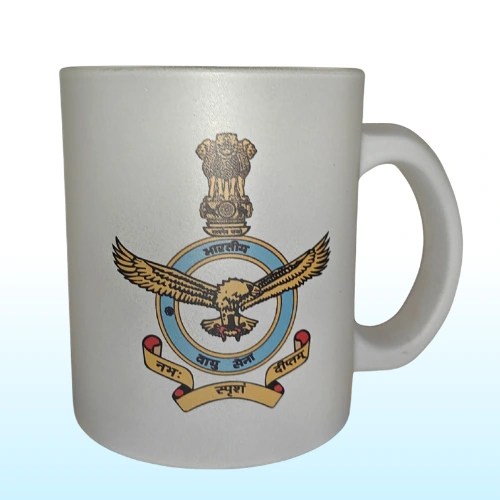 Indian Air Force (IAF) Frosted Glass Mug by VAYU