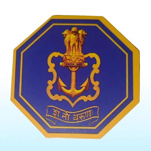 Indian Navy Emblem Fridge Magnet by VAYU
