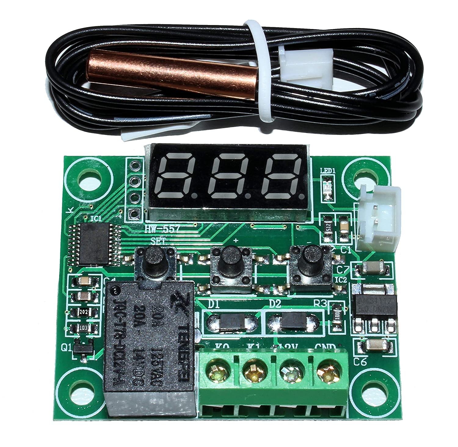 Download the tutorial model and guide. Vayuyaan W1209 Digital Temperature Controller Thermostat Sensor Temperature Switch Module Pack Of 3 Vayuyaan
