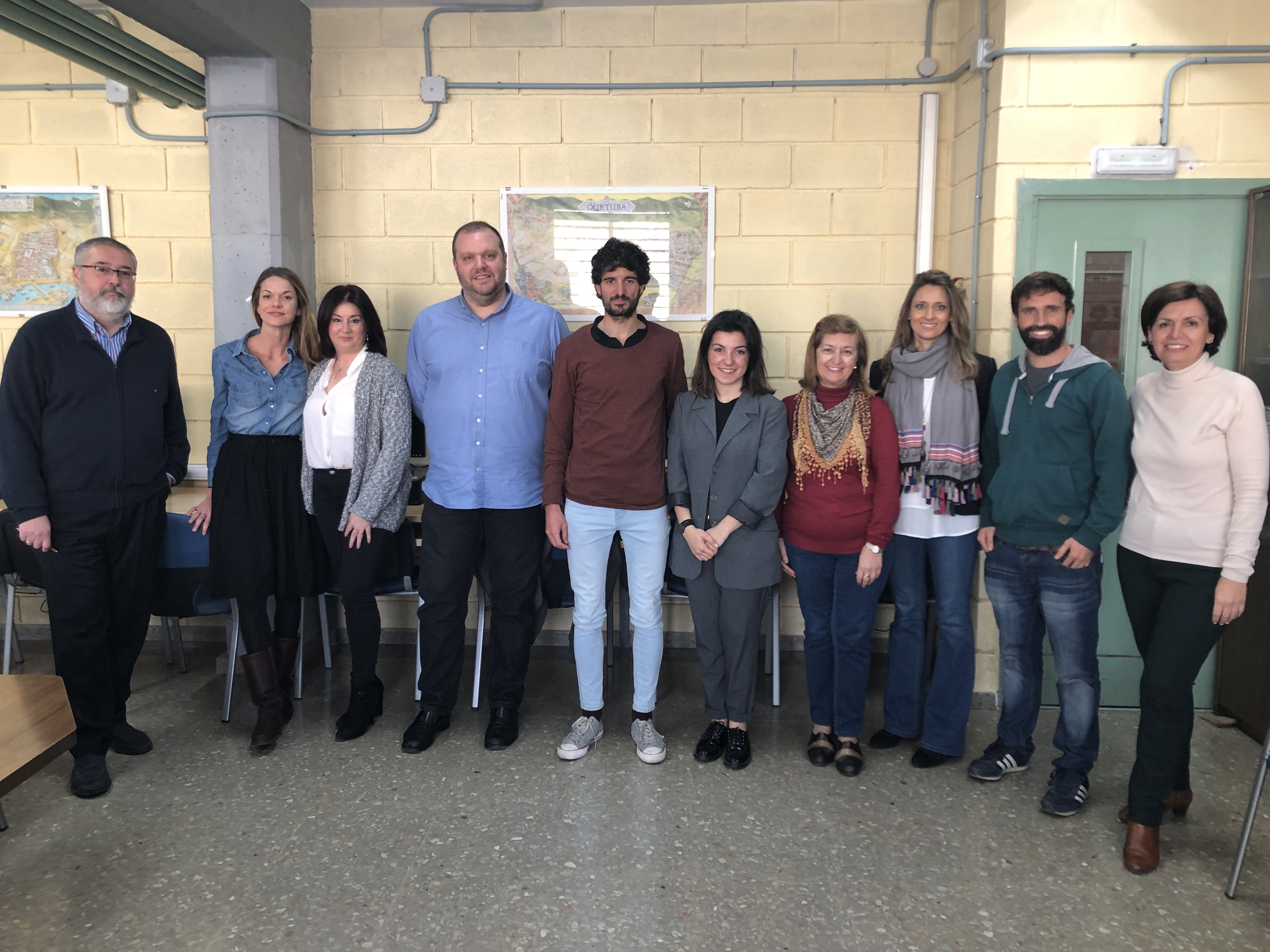 Comité al completo en la jornada de selección del alumnado Erasmus+