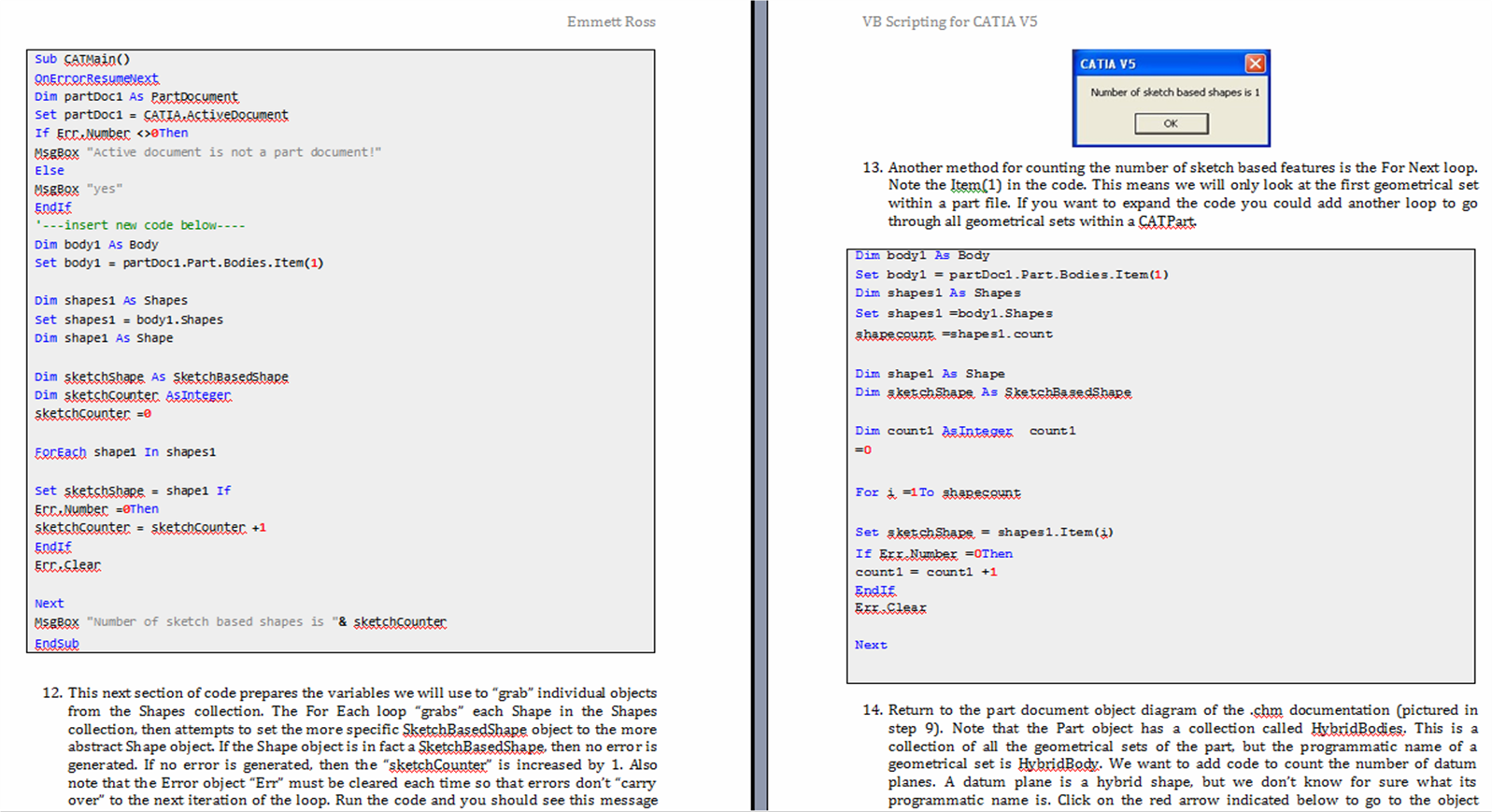 CATIA V5 Macro Programming with ガクガク Visual Basic Script／Dieter R