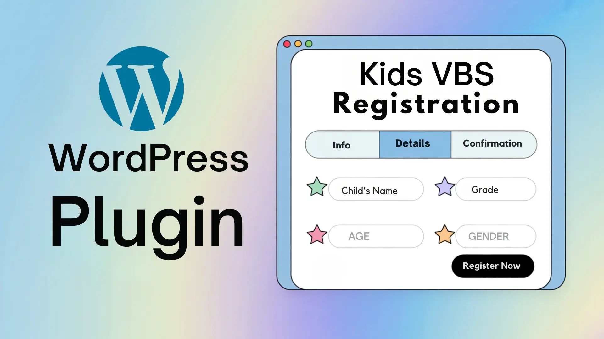 Vacation Bible School SignUp Pro | Kids & Volunteer Registration
