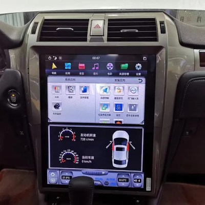 Androide 9.0 Pantalla PX6 IPS para Lexus GX400 GX460 2010 - 2016 Carplay DSP Tesla Radio coche reproductor Multimedia estéreo navegación GPS