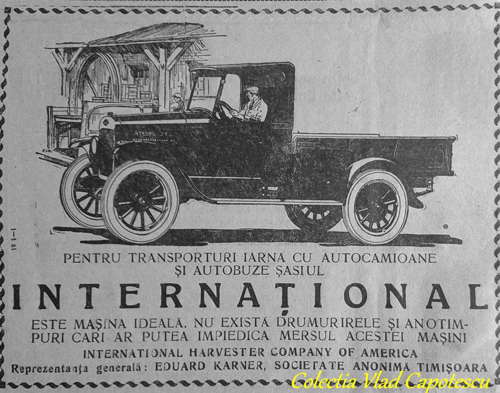Camioane Si Camionete In Timisoara Interbelica Scriu Despre Pasiunea Mea Istoria Automobilului In Romania