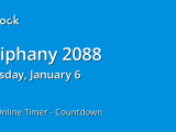 When Is Epiphany 2088 Countdown Timer Online Vclock