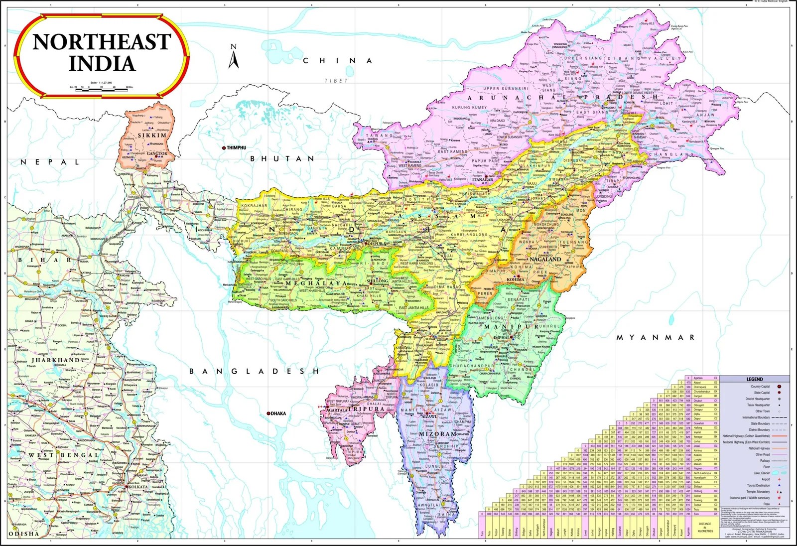 Political Map Of Far Eastindia Asia Map North East Scaled 