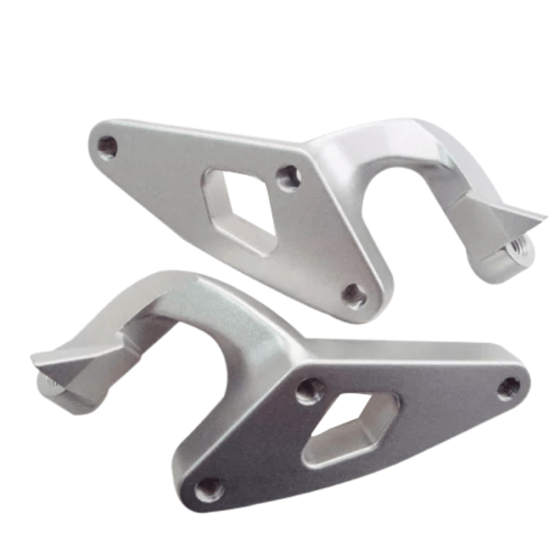 CNC machined aluminum brackets