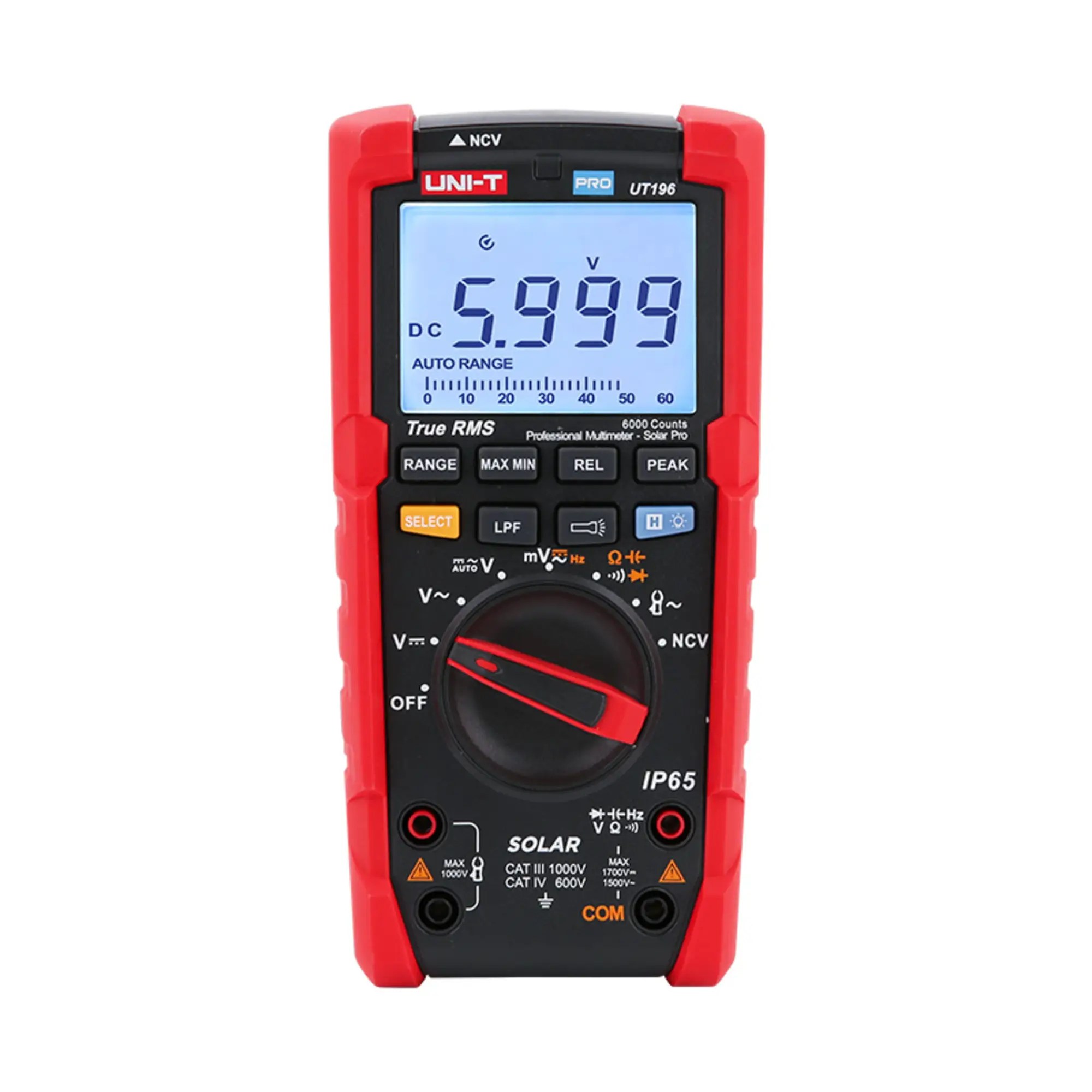 Multimetru digital solar True RMS, IP65 (UNI-T) - UT196 Pro - imaginea 1