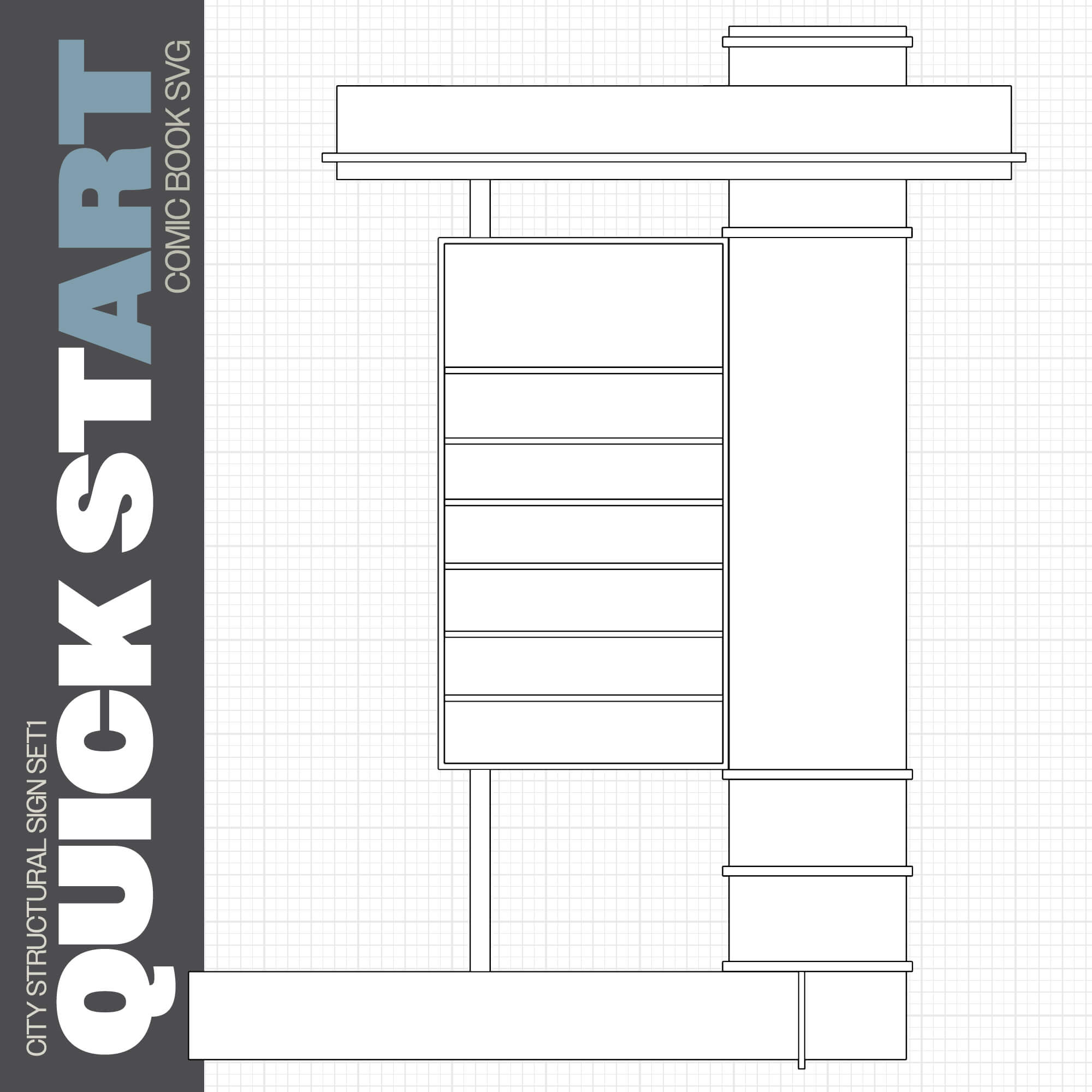 Front Parallel Preview - QuickstArt Commercial Structural Sign Set – Scalable Vector Graphics for Shopping Centers & Commercial Buildings Front Parallel Preview - QuickstArt Commercial Structural Sign Set – Scalable Vector Graphics for Shopping Centers & Commercial Buildings