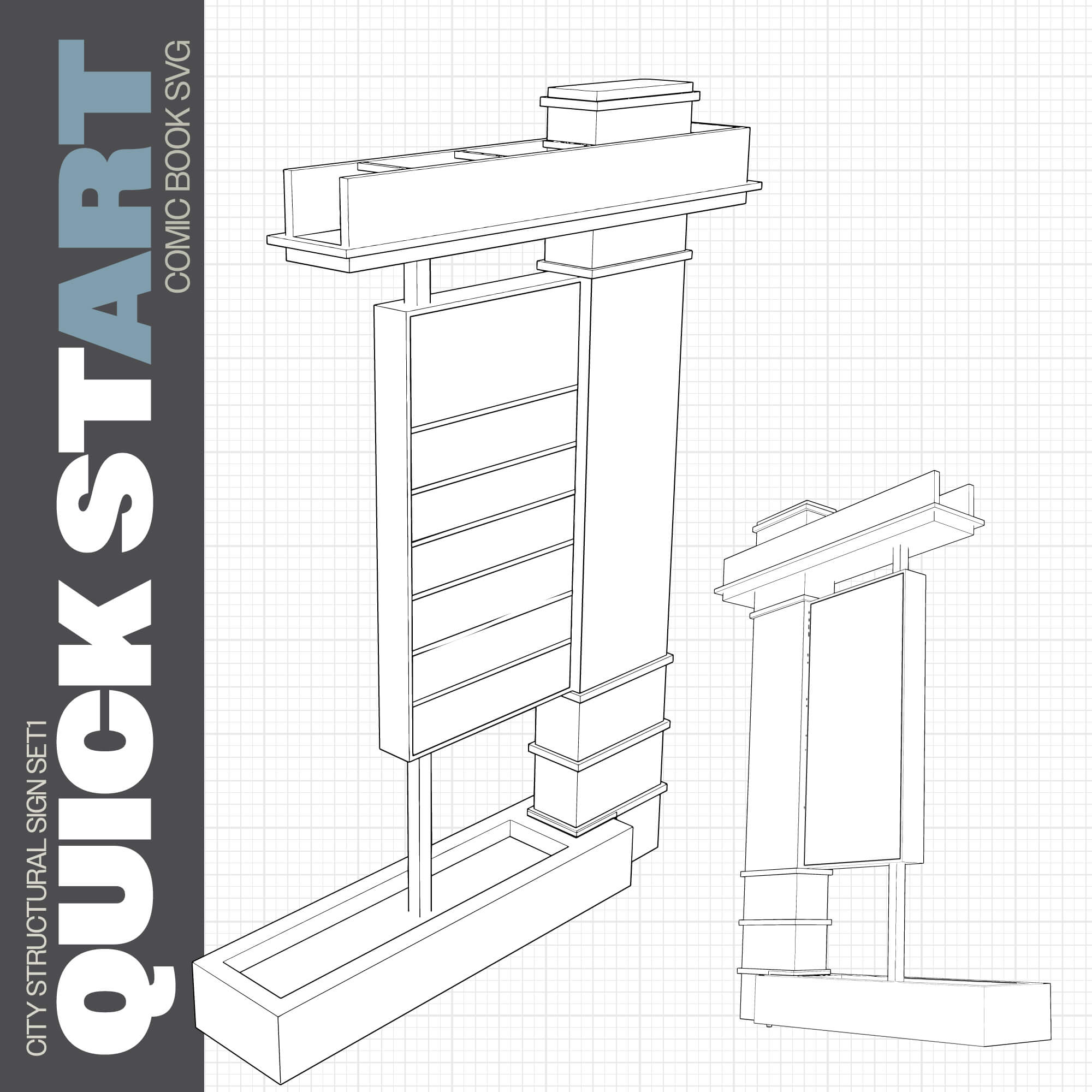 Iso Previews - QuickstArt Commercial Structural Sign Set – Scalable Vector Graphics for Shopping Centers & Commercial Buildings Iso Previews - QuickstArt Commercial Structural Sign Set – Scalable Vector Graphics for Shopping Centers & Commercial Buildings