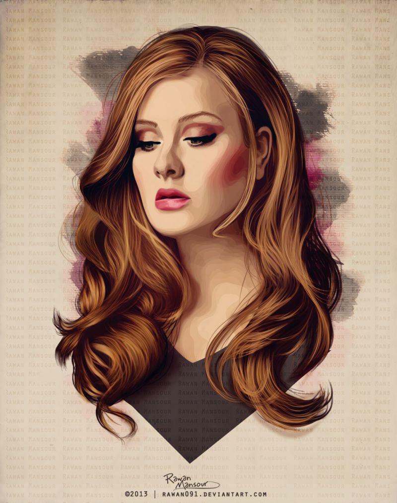 Adele Vector By Asketch On Deviantart - Dark Photos - Gorgeous Mobile Collection