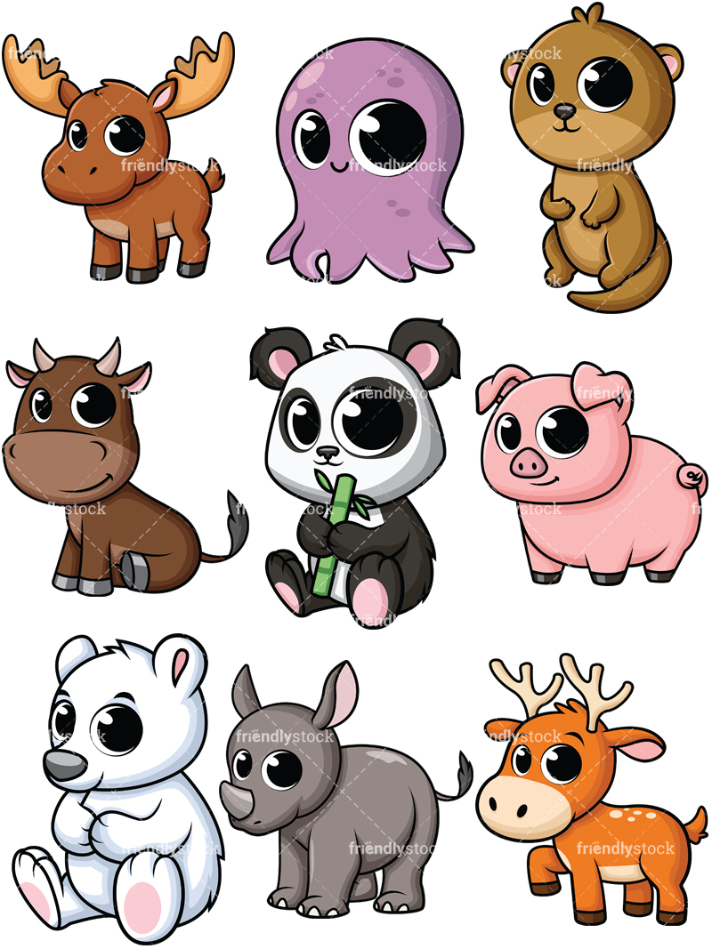 See more ideas about baby animals, cartoon animals, . Baby Animals Vector at Vectorified.com | Collection of Baby Animals