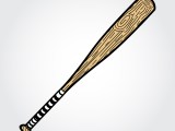 Baseball Bat Vector At Vectorified Collection Of Baseball Bat