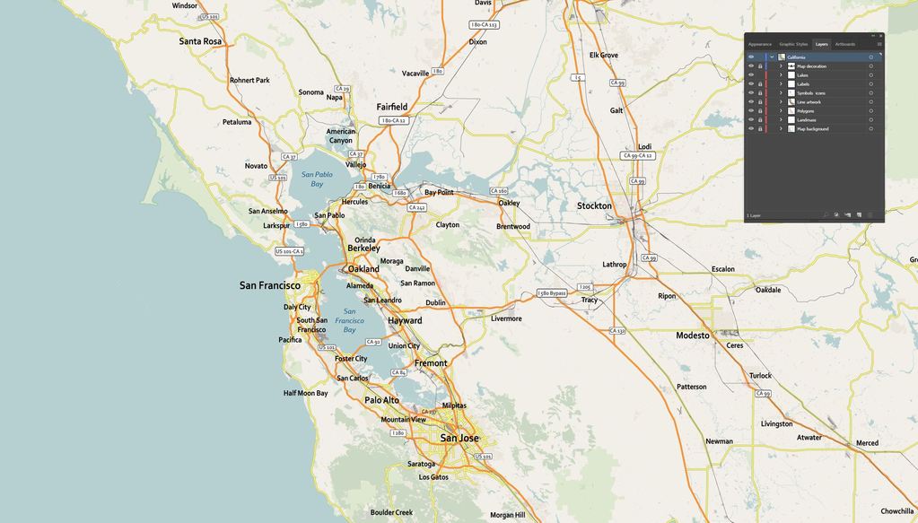 Bay Area Vector Map At Vectorified Com Collection Of Bay Area Vector Bay Area Vector Map 3.JPG