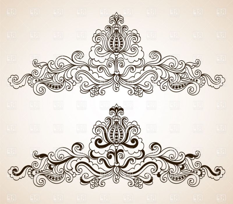 Classic Border Elements Vector Art Graphics Freevector Com - Mountain Photo Collection - HD Quality