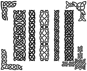 celtic border clipart corner borders svg stencil grenzen ecke schablone grenze knotwork ornaments dekor ornamente bangle vectorified lock peter sterling