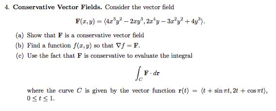 Solved Conservative Vector Fields Lesson4116 3 Conservati - Premium Minimal Photo Gallery - Retina
