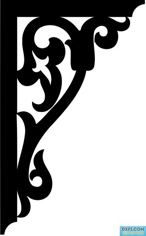 corner dxf cnc corners bq simple cdr vectorified ornaments dxf1
