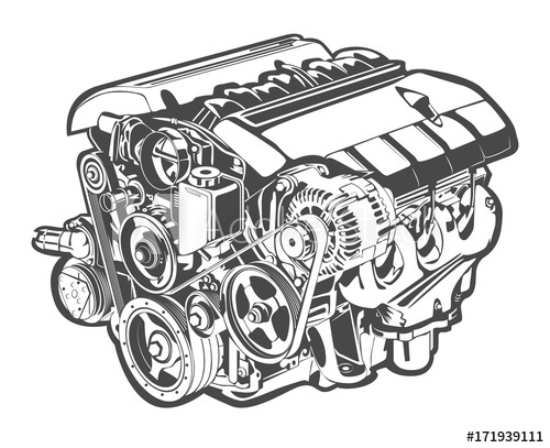 Engine Vector Images Over 710 000 - Premium Light Art Gallery - 8K