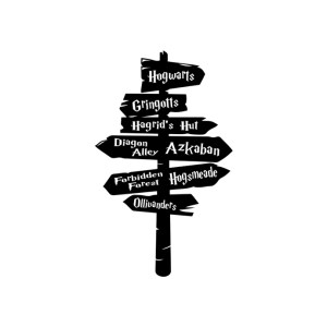 potter harry hogwarts clipart decal vinyl stickers road sticker silhouette svg decals graphics hat cricut sorting clip poster cut vectordesign
