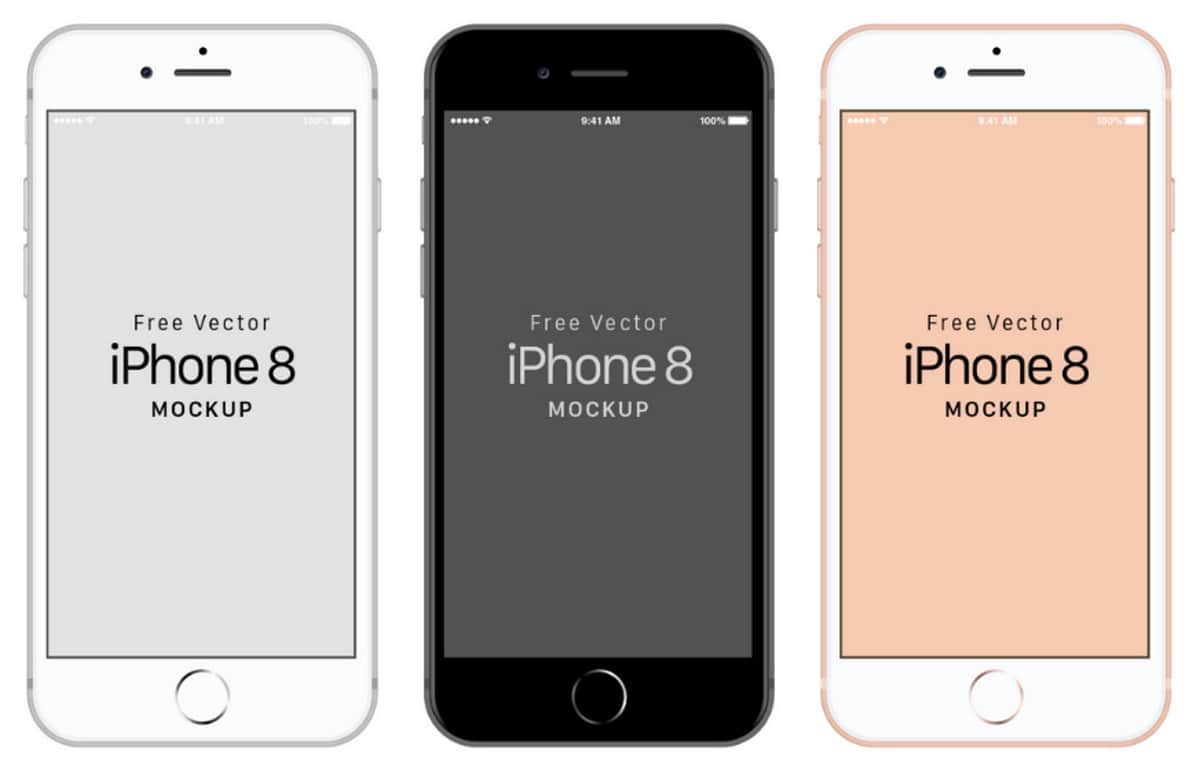 Iphone 8 Vector at Collection of Iphone