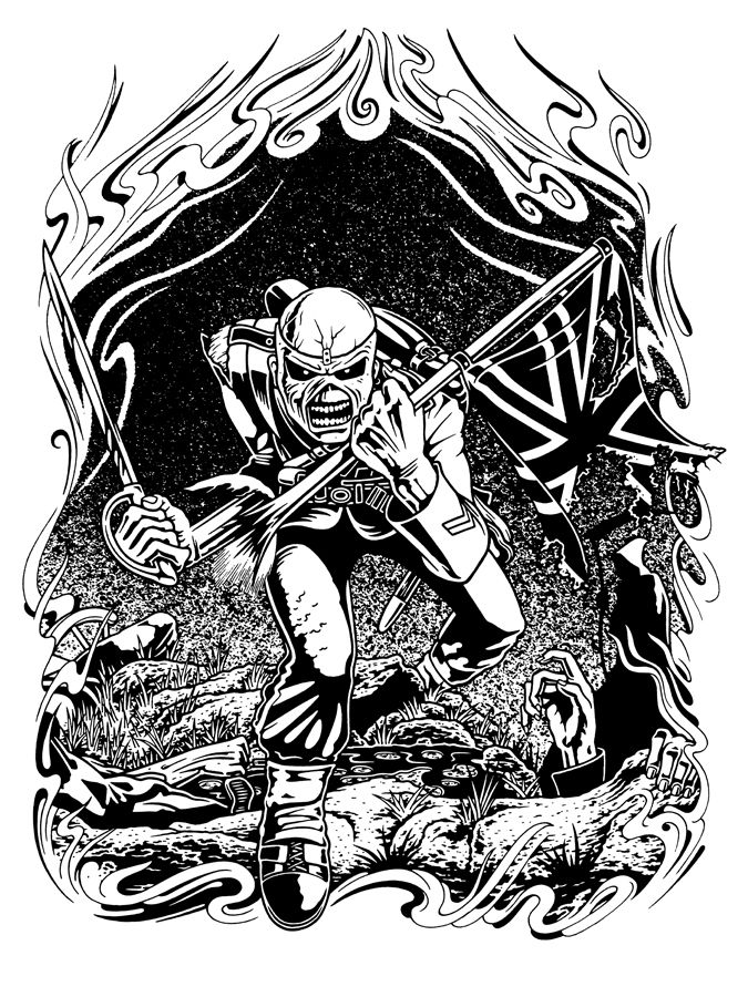 Iron maiden 'a matter of life and death' reprint short sleeve t shirt. Iron Maiden Vector at Vectorified.com | Collection of Iron