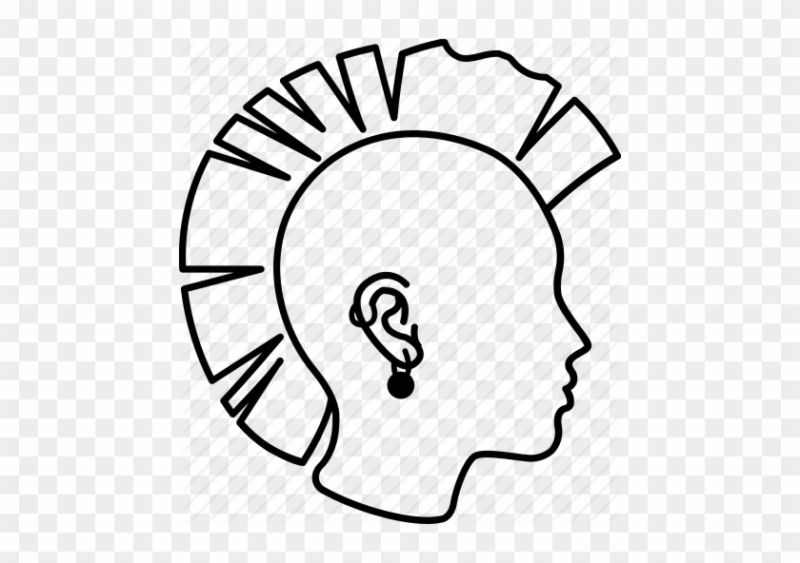 Mohawk Girl Vector - Best Ocean Patterns in 4K