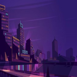 vector night wallpapers watercolor scenes
