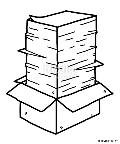 Paper Stack Vector At Vectorified Com Collection Of Paper Stack - Best Geometric Arts in HD