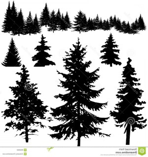 vector trees tree line silhouette pine forest treeline maven lightening seas celebrating holidays kitchen vectorified