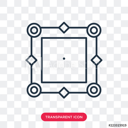 Rounded Rectangle Icon Set In Two Styles Isolated Vector Image - Amazing City Pattern - Desktop