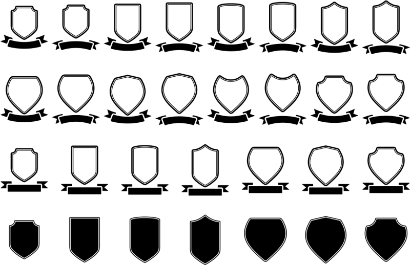 Vector Shield Template Item Colourbox - Mountain Wallpaper Collection - Retina Quality