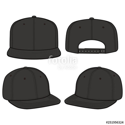 Snapback Hat Vector at Collection of