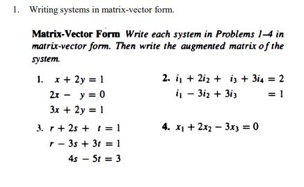 Vector Form Matrix Methods Solved Exam Docsity - Minimal Illustrations - Perfect HD Collection