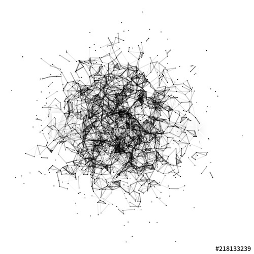 Premium Vector Deep Space At Plexus Style - High Quality Mountain Image - High Resolution