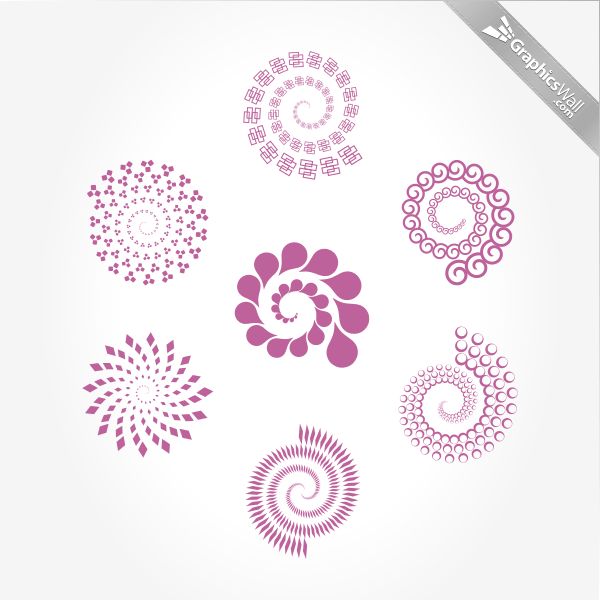 Spirals Vector Vector Art Graphics Freevector Com - Best Vintage Photos in Full HD