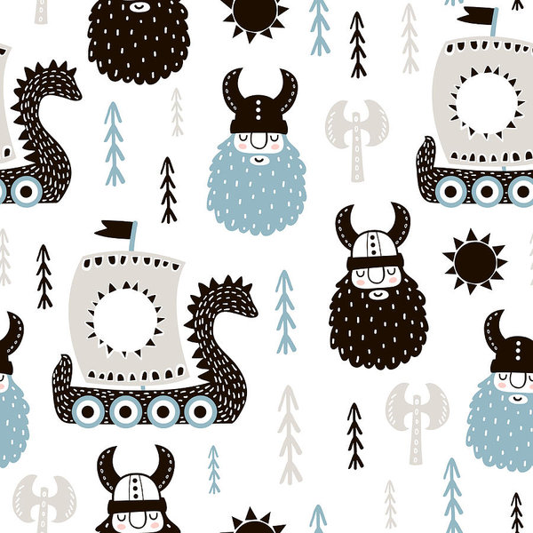 Viking Pattern Vector Images Over 5 900 - Ocean Art Collection - 4K Quality