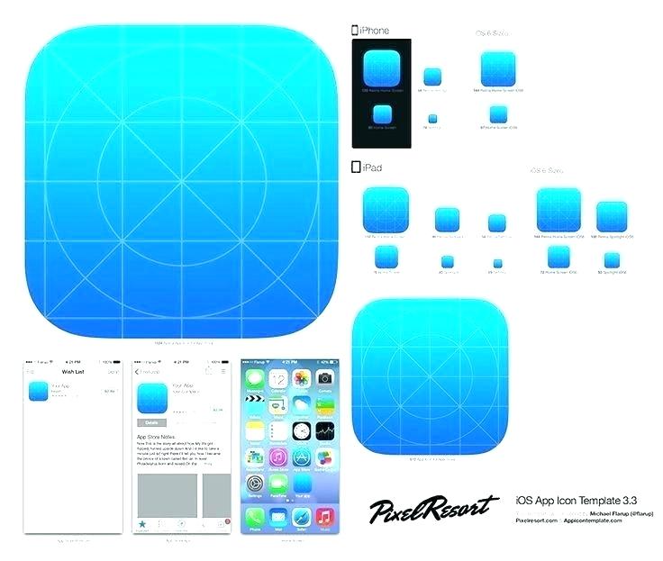 App icon template illustrator at vectorified.com