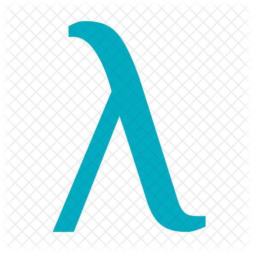 Lambda Generic Flat Icon - Beautiful Gradient Wallpaper - Ultra HD