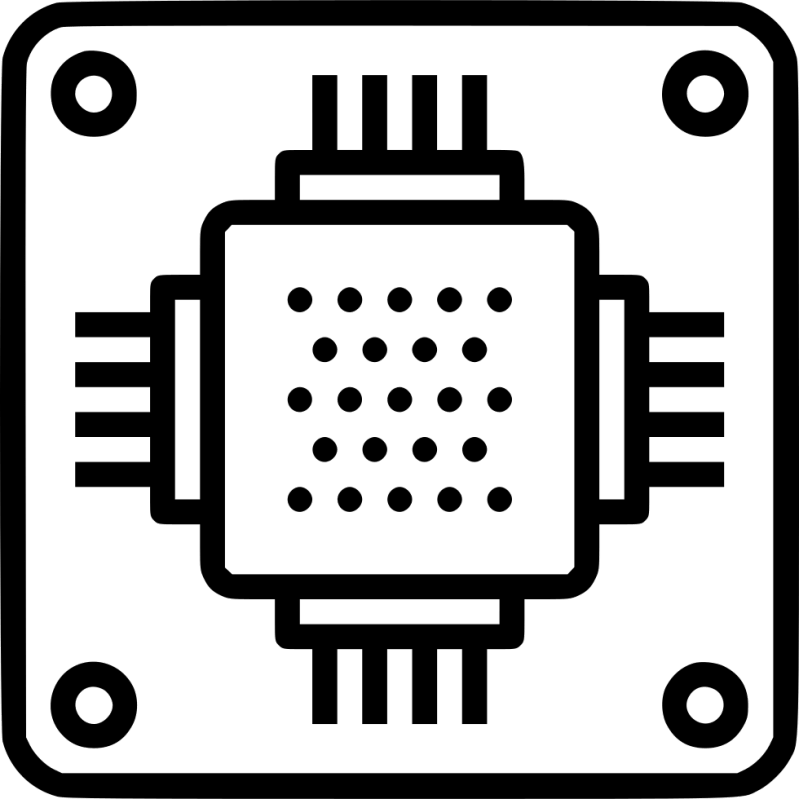 Microprocessor Icon At Vectorified Com Collection Of Microprocessor - HD Nature Illustrations for Desktop