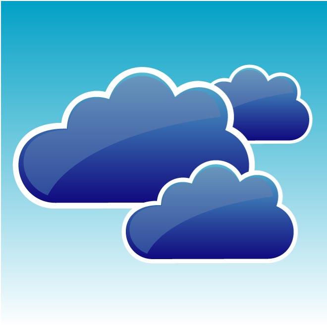 Cloud Computing Vector Thin Fill Icon Stock Vector Royalty Free - Gorgeous Landscape Illustration - 8K