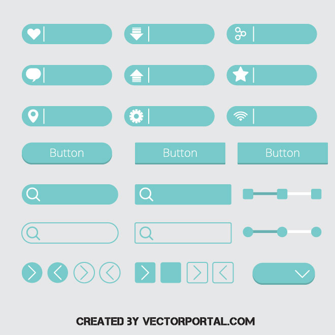 Web Flat Elements Vector Free Download - Dark Wallpaper Collection - Desktop Quality