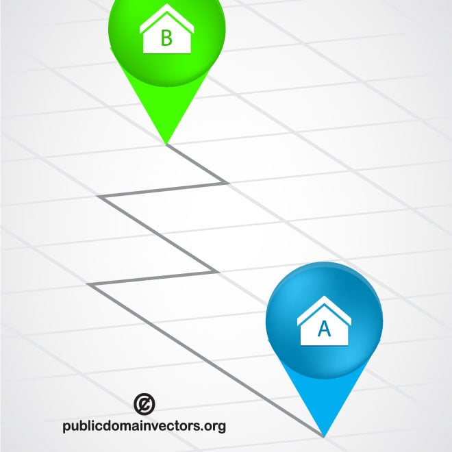 Set Of Map Pointers Vector Illustration Stock Vector Image Art Alamy - Beautiful Sunset Illustration - 4K