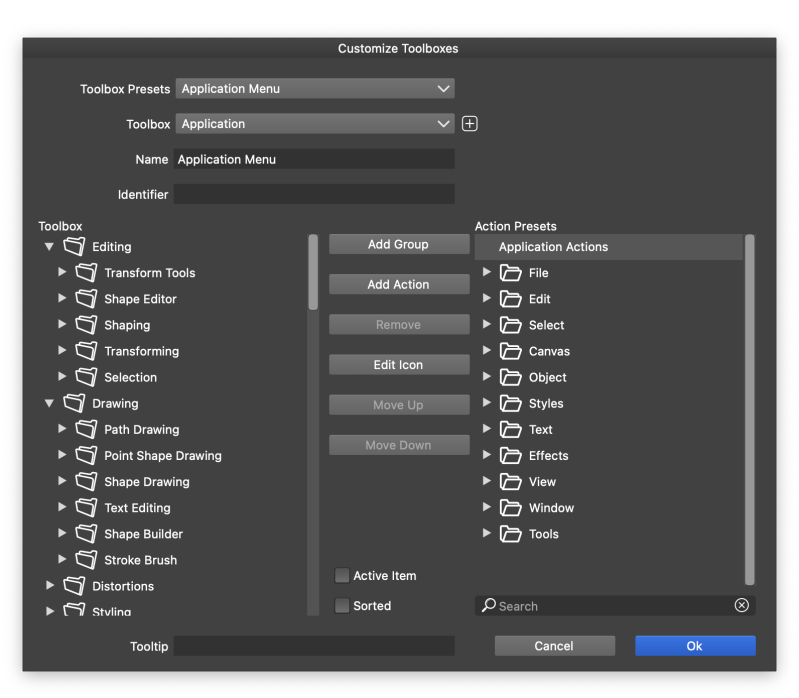 Editing Existing Toolboxes - Stunning Geometric Illustration - 4K