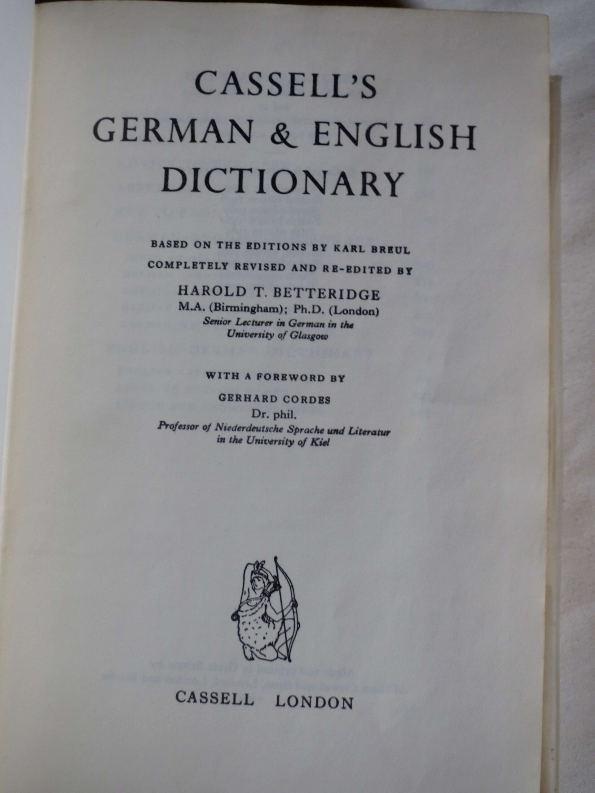 Cassell's New German Dictionary: Deutsch-Englisch, English-German Cassell's New German Dictionary: Deutsch-Englisch, English-German