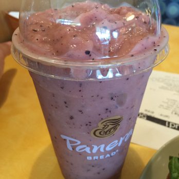 pic Peach And Blueberry Smoothie Panera Review best vegan options at panera bread